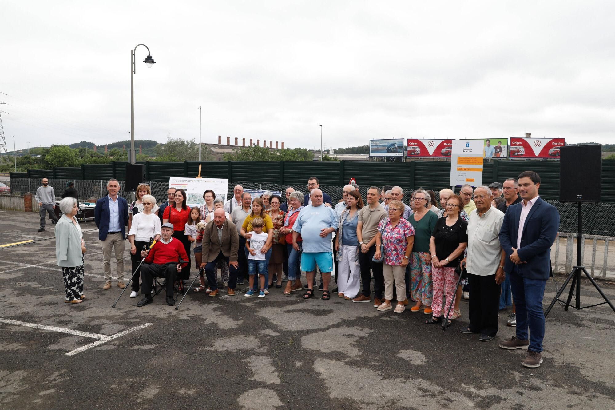 En imágenes: Así fue la jornada de inauguración de las medidas antirruido en Trasona