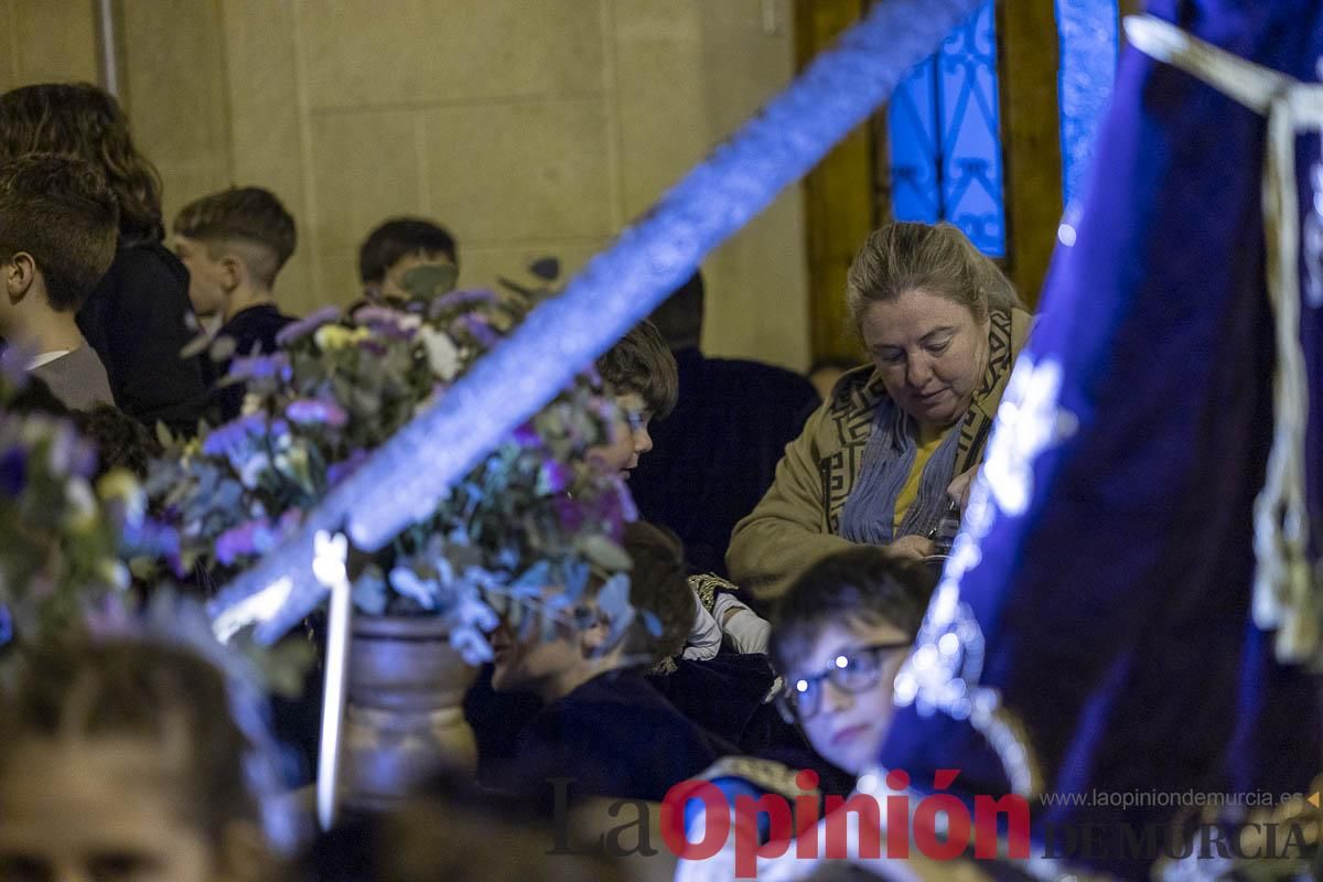 Los niños toman las calles de Caravaca en la procesión de Lunes Santo