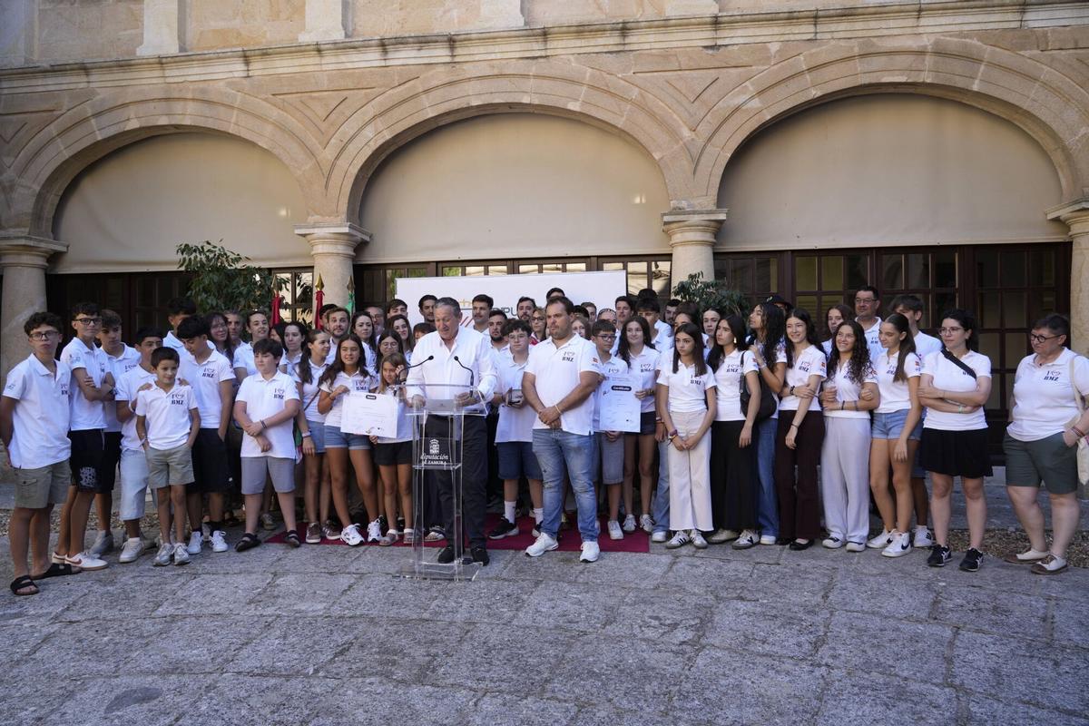 RECEPCIÓN BANDA DE MÚSICA DE ZAMORA El presidente de la Diputación de Zamora, Javier Faúndez Domínguez, acompañado por el vicepresidente, Víctor López de la Parte, recibirán a la Banda de Música de Zamora