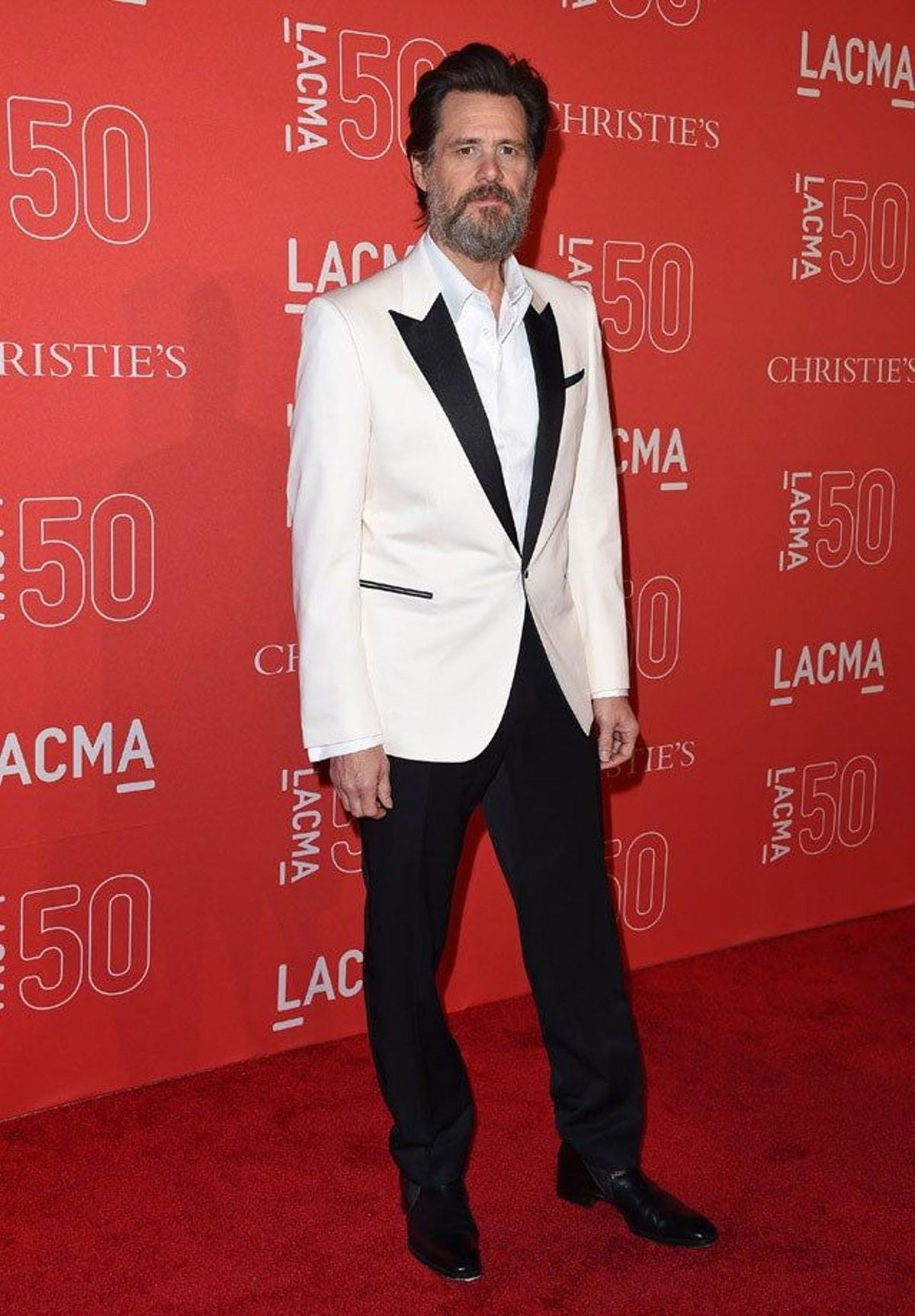 Jim Carrey en la gala LACMA