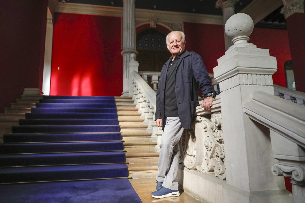 Juan Echanove, ayer en Zaragoza, donde estará hasta el domingo con su obra ‘Ser o no ser’.
