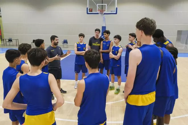Equipo del CB Gran Canaria que va a la fase previa de la Minicopa en Valencia