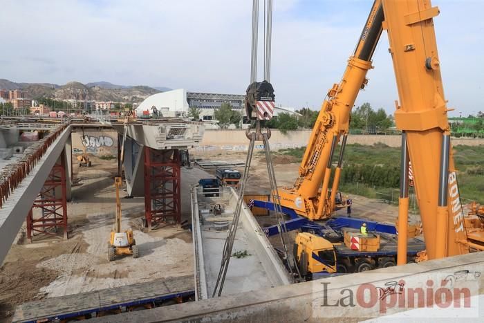 El nuevo puente en Lorca, a punto de terminar