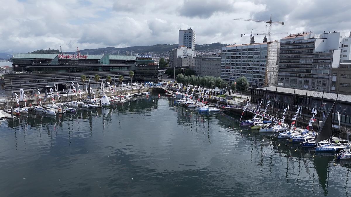 Los barcos, en el puerto vigués, en la anterior edición.
