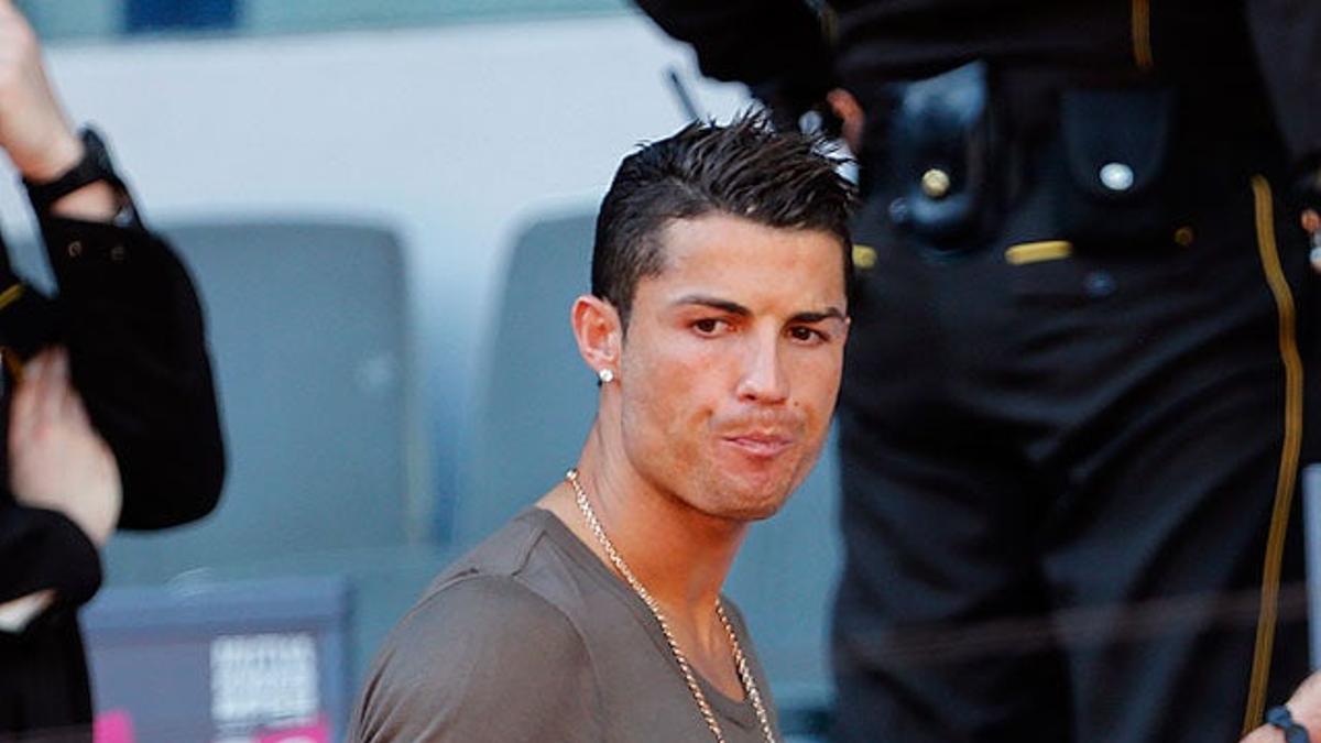 Cristiano Ronaldo llega al Mutua Madrid Open de tenis