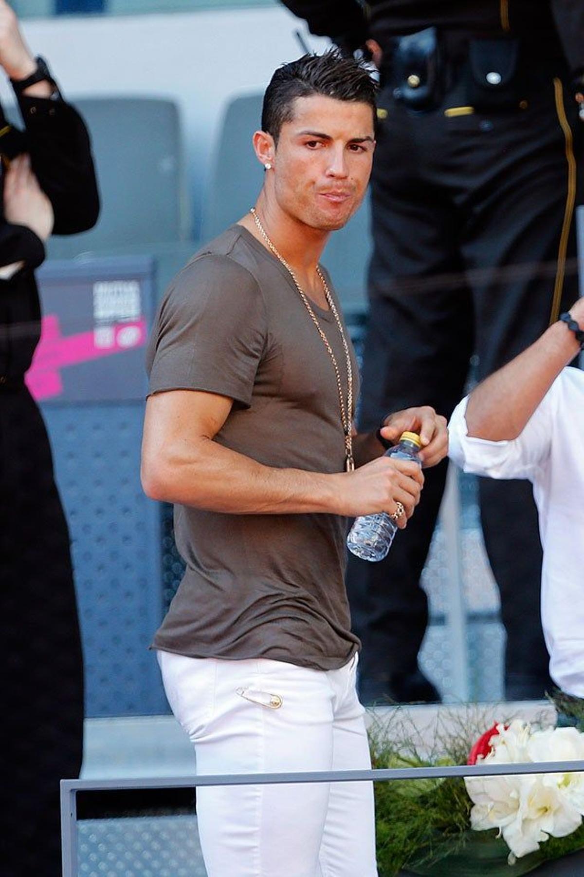 Cristiano Ronaldo llega al Mutua Madrid Open de tenis