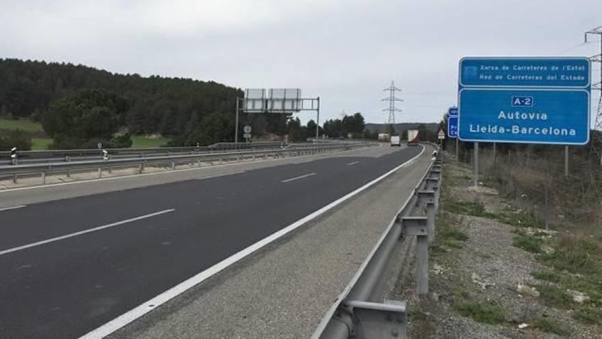 Un tram de l&#039;A2 inclòs dins del projecte d&#039;ampliació d&#039;aquesta autovia