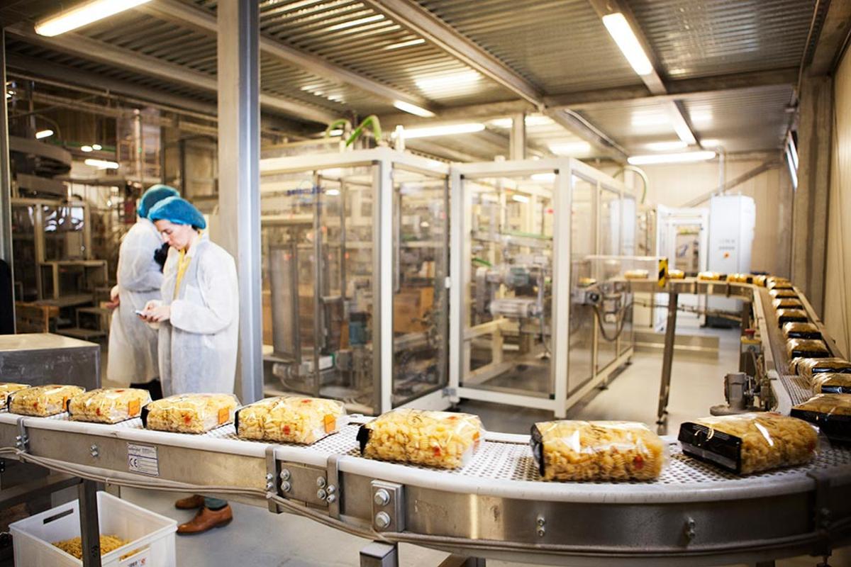 Instalaciones de la fábrica de Garofalo, en Gragnano (Italia)