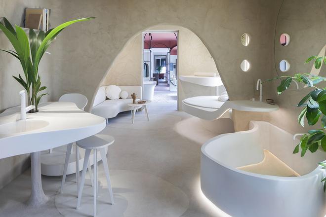 Baño en Espacio Andreina Raventos Arquitectura en Casa Decor 2022