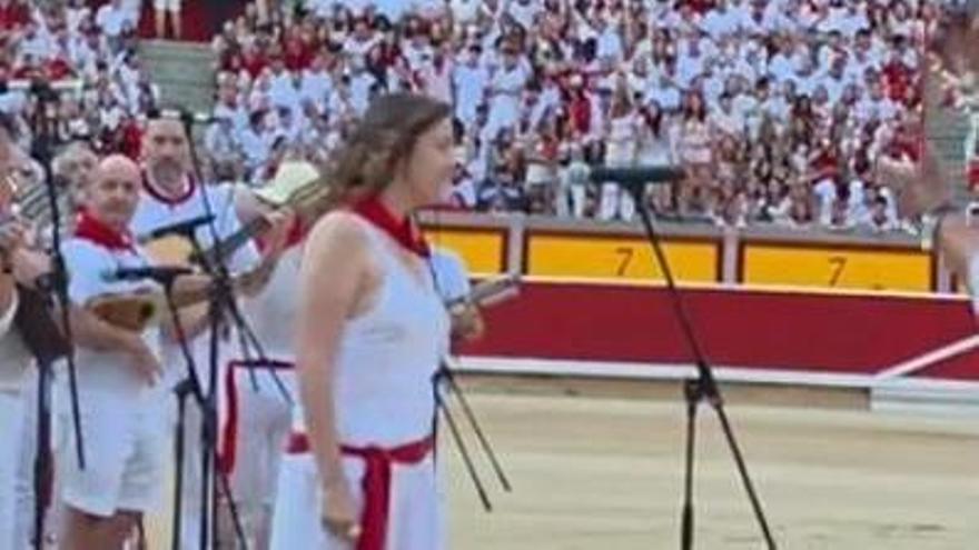 Actuación de Cristina Ramos en San Fermín