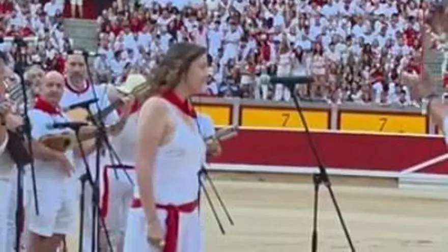 Actuación de Cristina Ramos en San Fermín