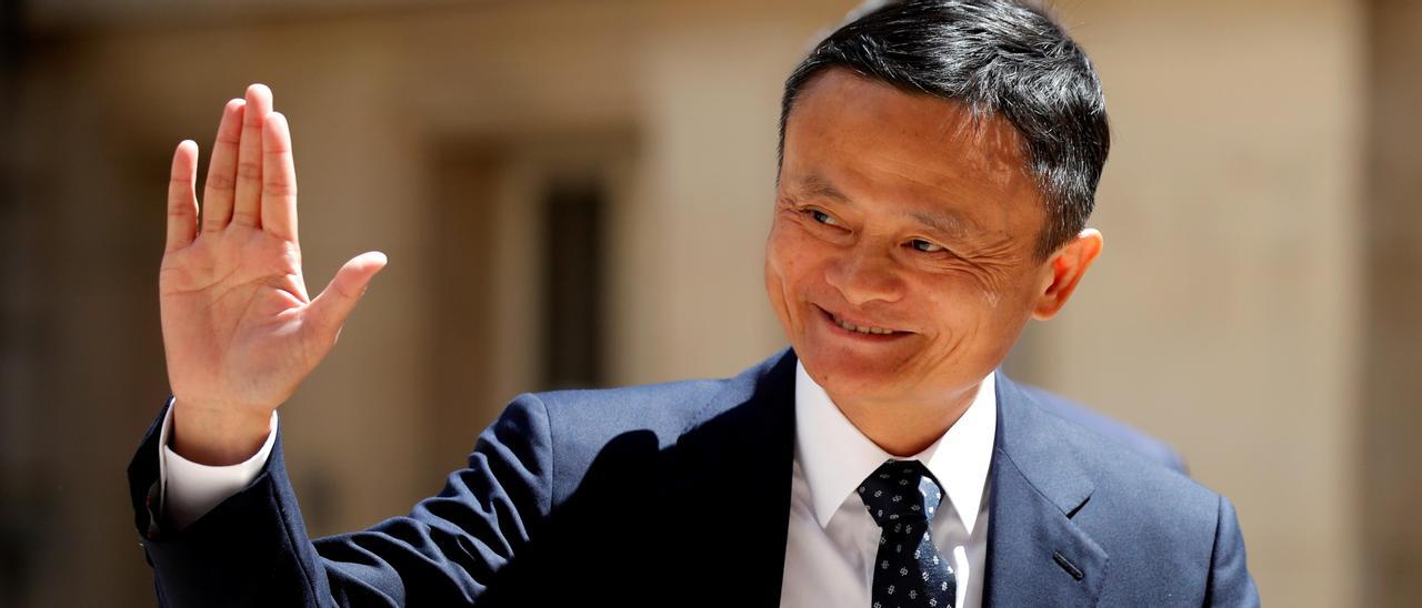 FILE PHOTO: Jack Ma, chairman of Alibaba Group arrives at the &quot;Tech for Good&quot; Summit in Paris, France