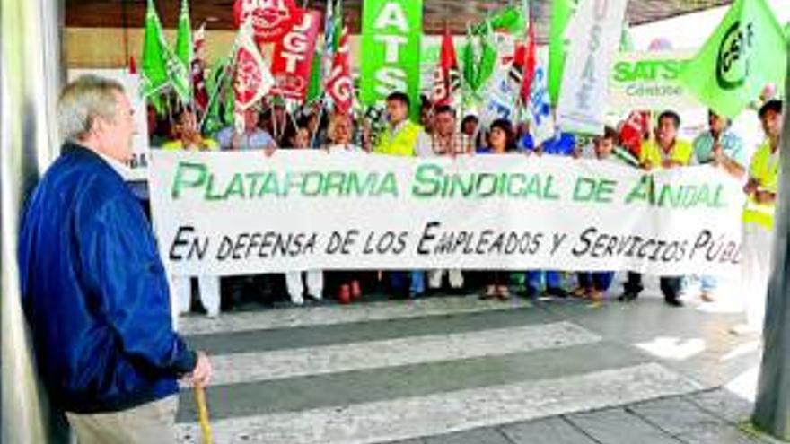 Protesta sindical contra los recortes sanitarios