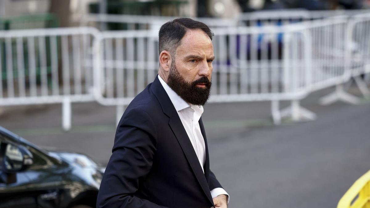 El exgerente del PSOE Mariano Moreno, a su llegada este miércoles al Tribunal Supremo