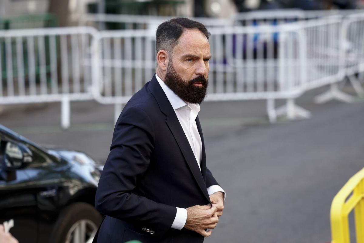 El exgerente del PSOE Mariano Moreno, a su llegada este miércoles al Tribunal Supremo