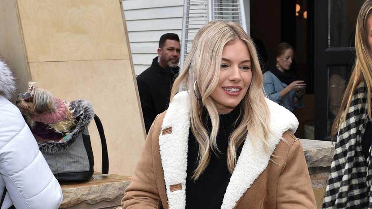 Sienna Miller, con abrigo de Mango en el Festival de Sundance