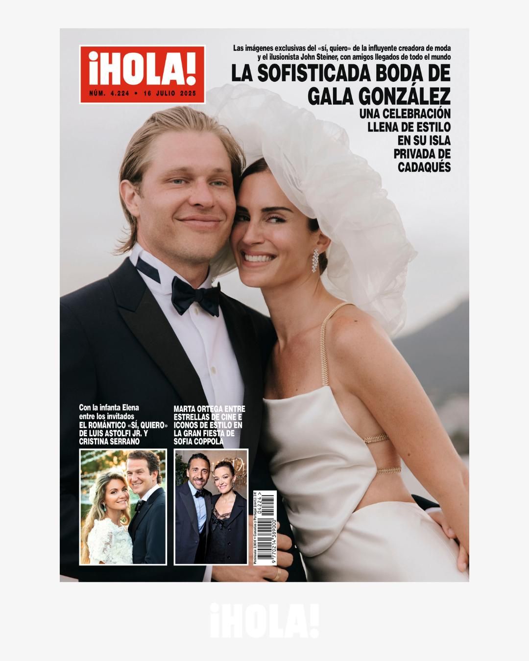 Portada revista Hola boda Gala González