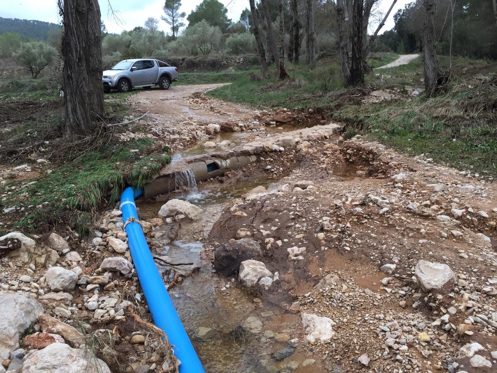 Yátova solicitará la declaración de zona catastrófica tras el temporal que ha destrozado caminos rurales y parajes naturales