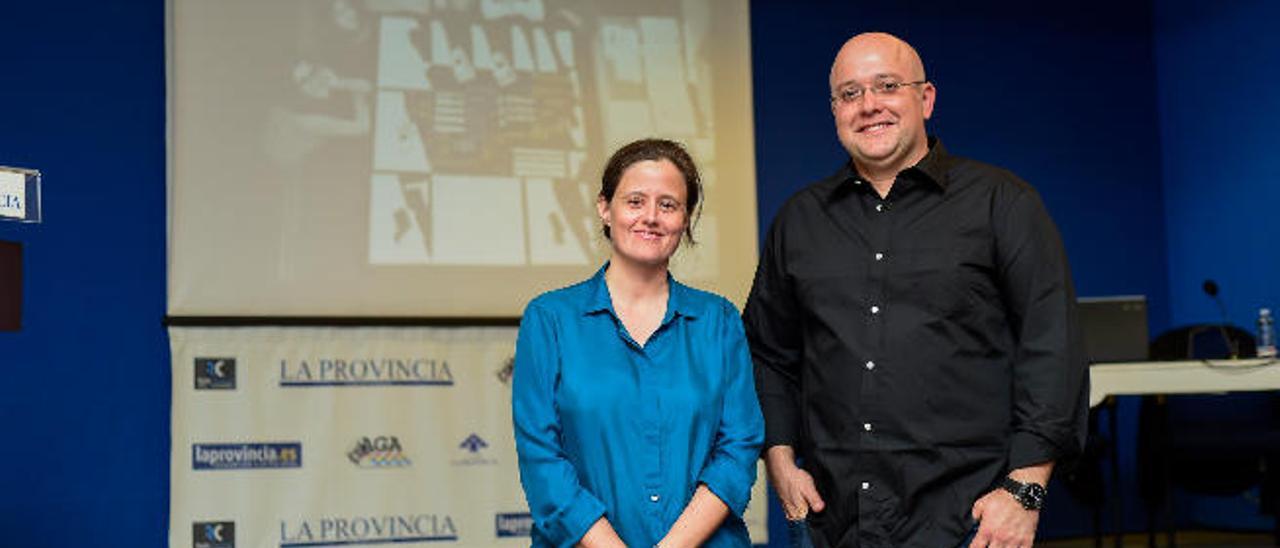 Los arquitectos Ángela Ruiz y Pedro Romera.