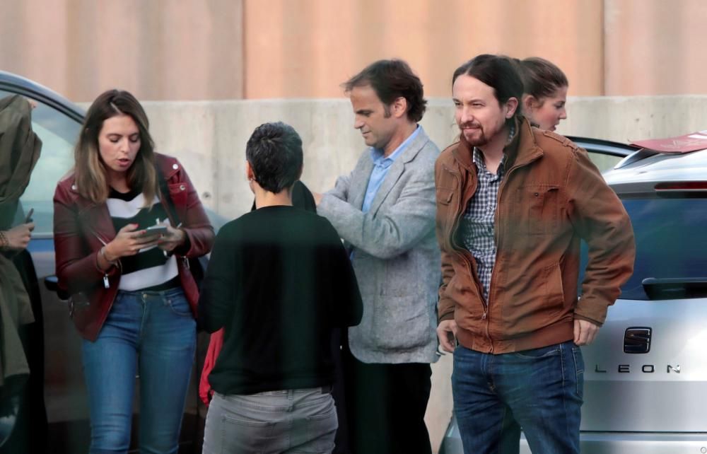 Pablo Iglesias es reuneix amb Oriol Junqueras a Lledoners