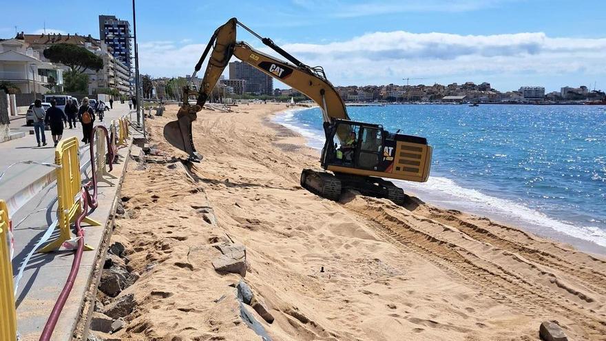 Calonge i Sant Antoni comença a reparar els danys al litoral pels temporals