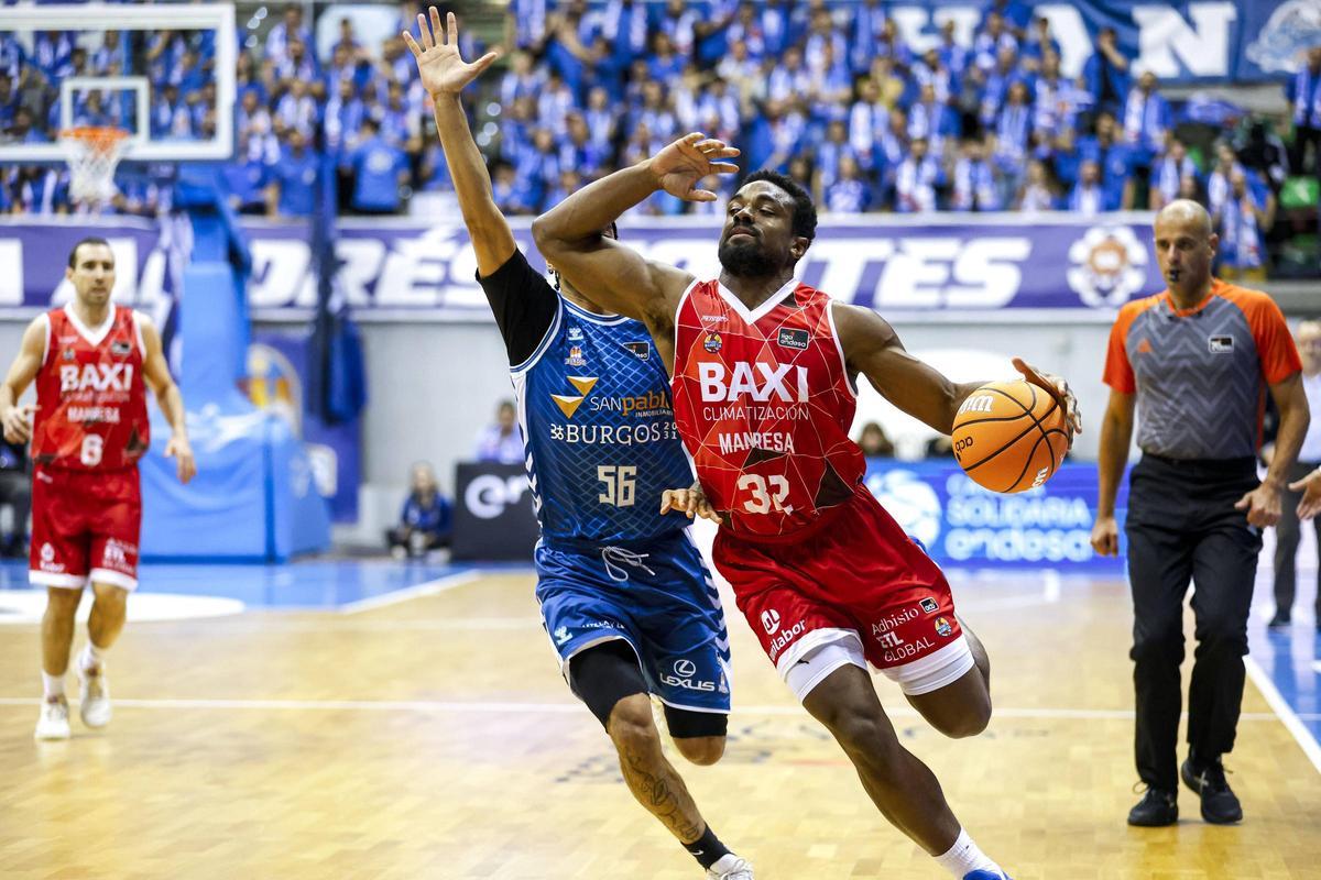 Retin Obasohan, que torna en plena forma, en el duel de la primera volta a Burgos