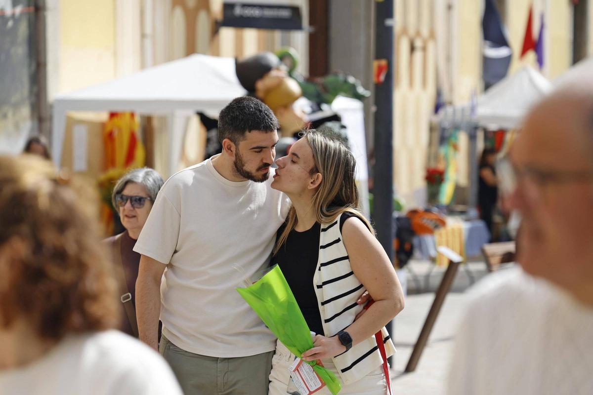 Les imatges de la diada de Sant Jordi a Girona
