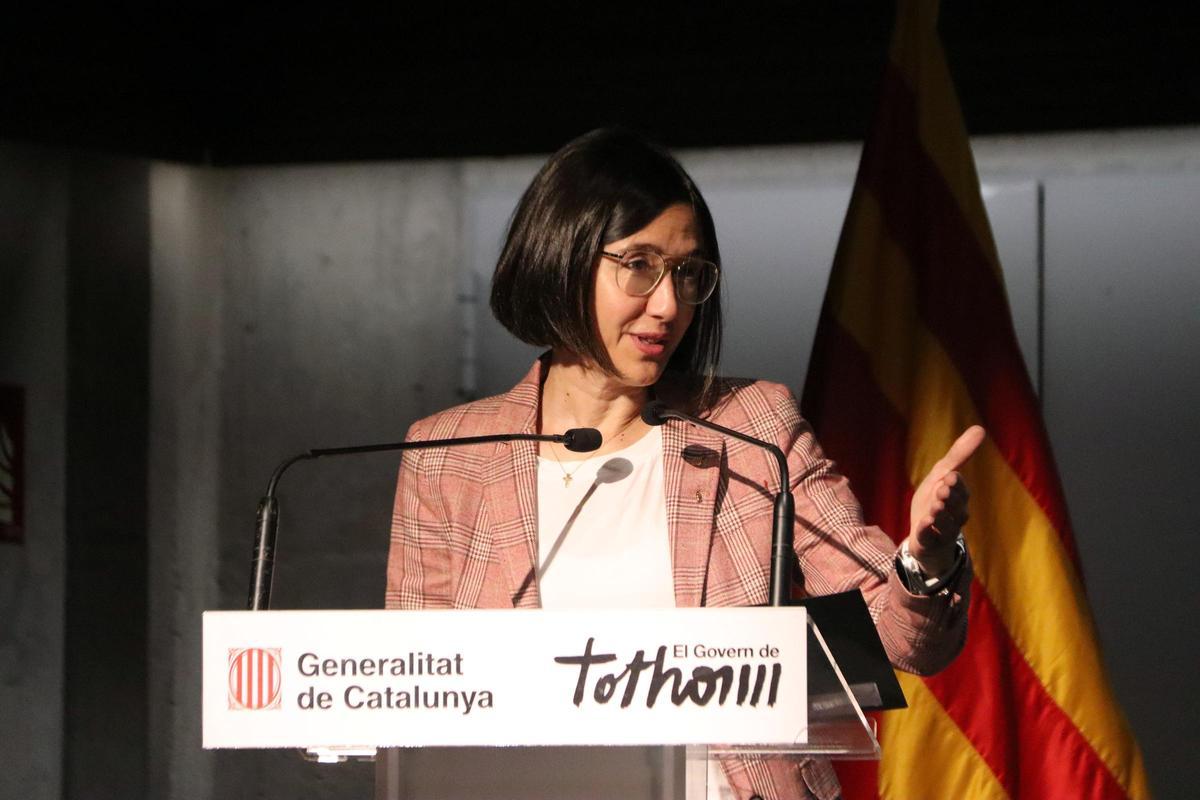 Núria Parlon, durante la presentación del plan estratégico, este viernes.