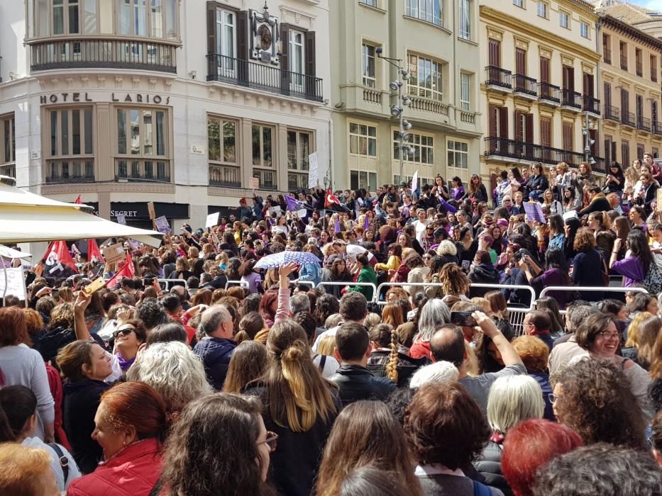 Concentración del 8-M en la plaza de la Constitución.