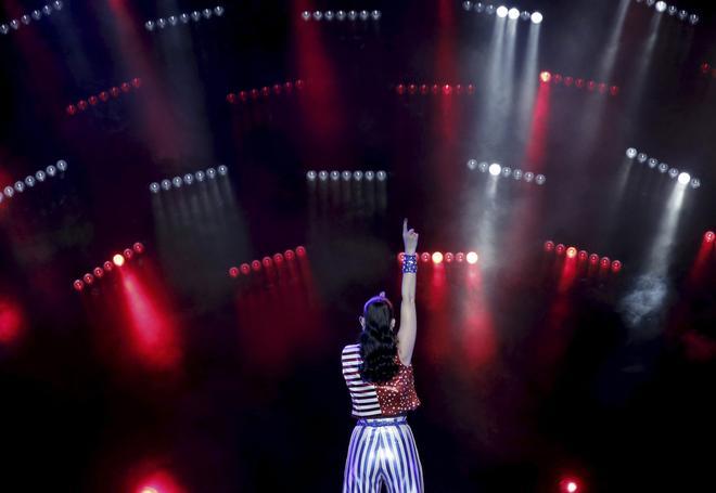 Katy Perry actúa en Nueva York