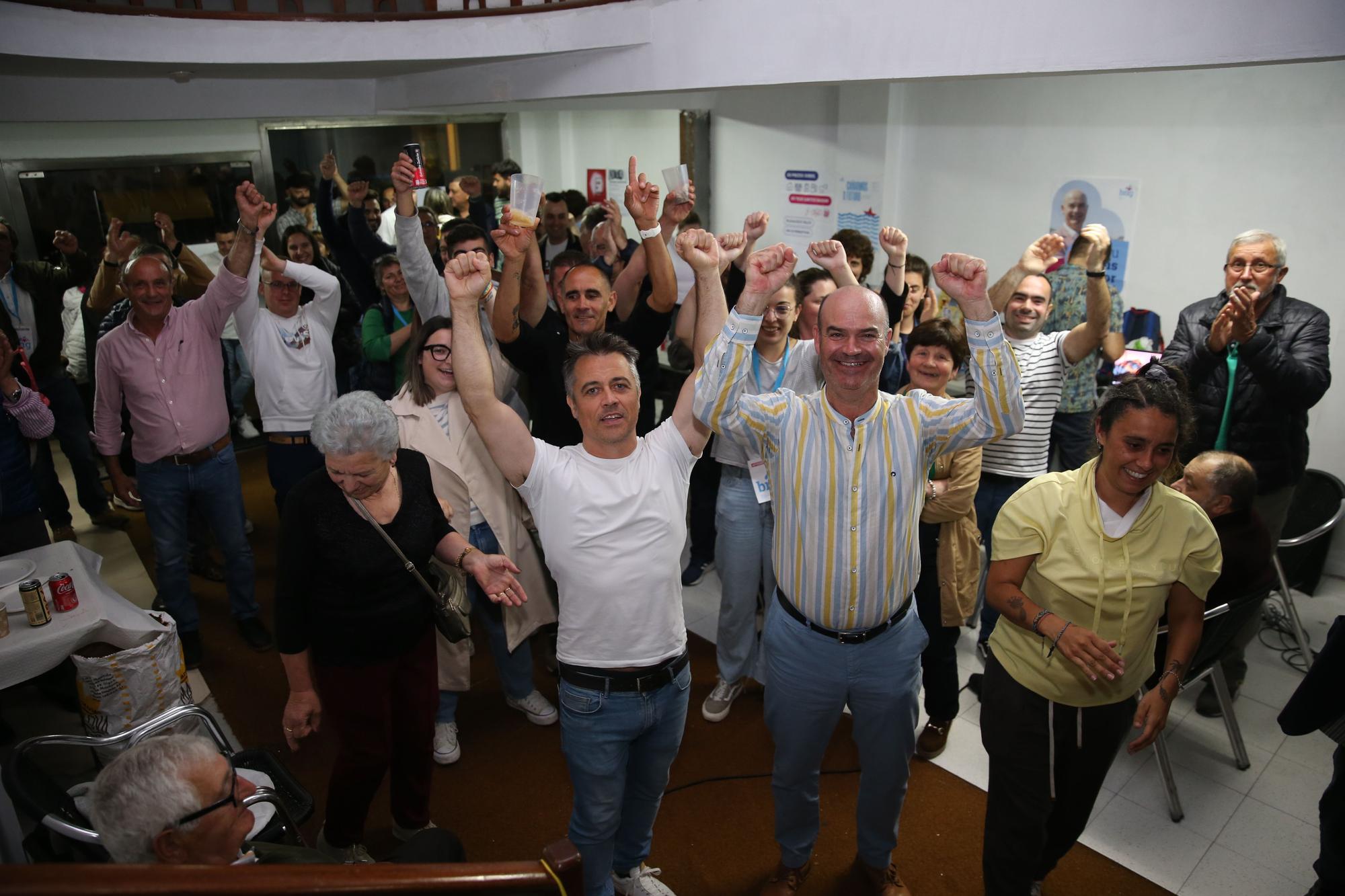 Las mejores imágenes de la jornada electoral en O Morrazo