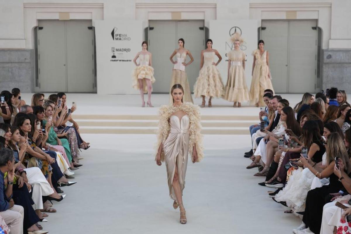 Desfile de Hannibal Laguna en la Mercedes-Benz Fashion Week Madrid