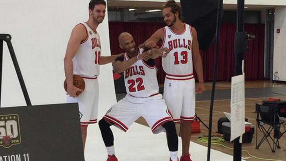 Gasol disfrutó del Media Day de los Bulls