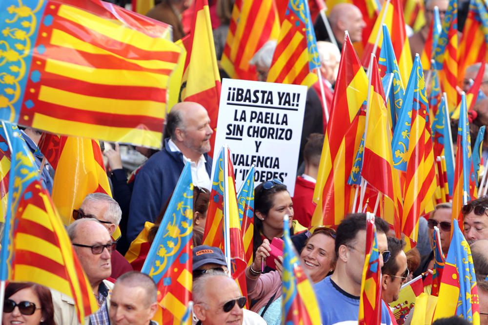 Manifiestación en València contra los 'països catalans'