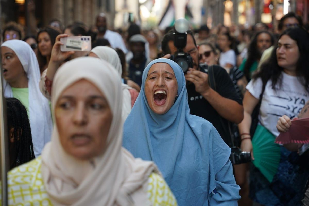 Gran manifestación antiracista en Barcelona