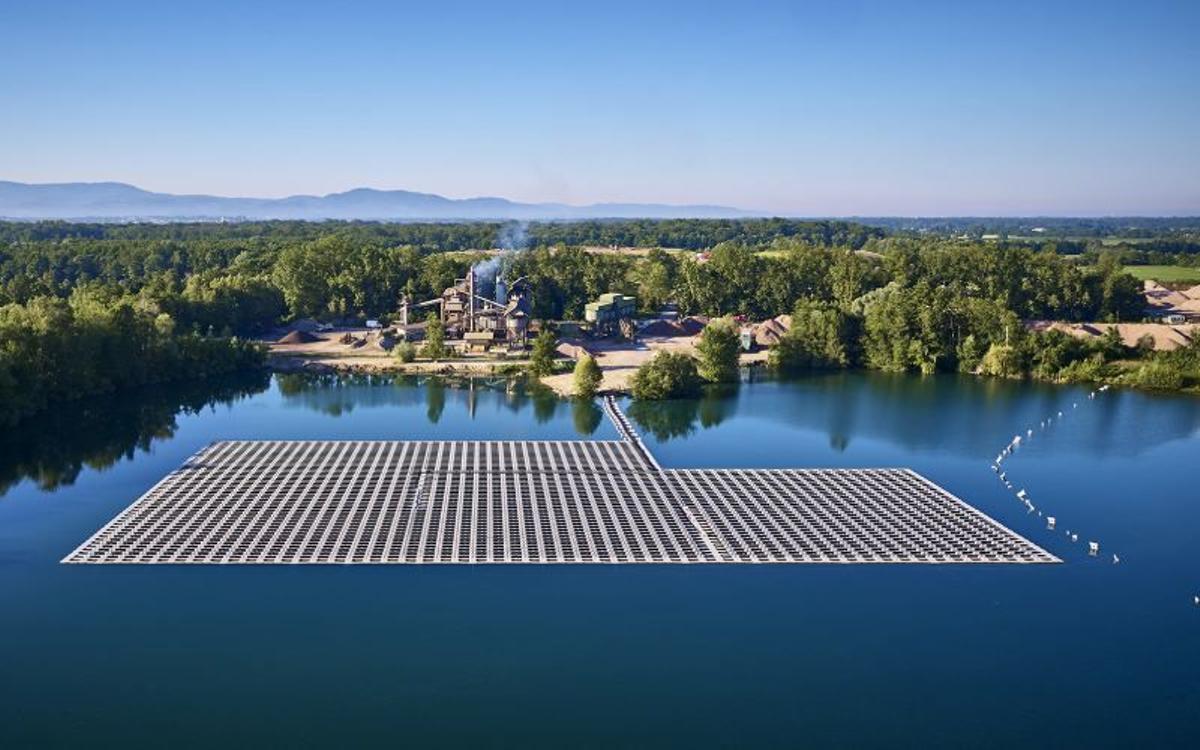 Parque solar flotante en Renchen, Alemania