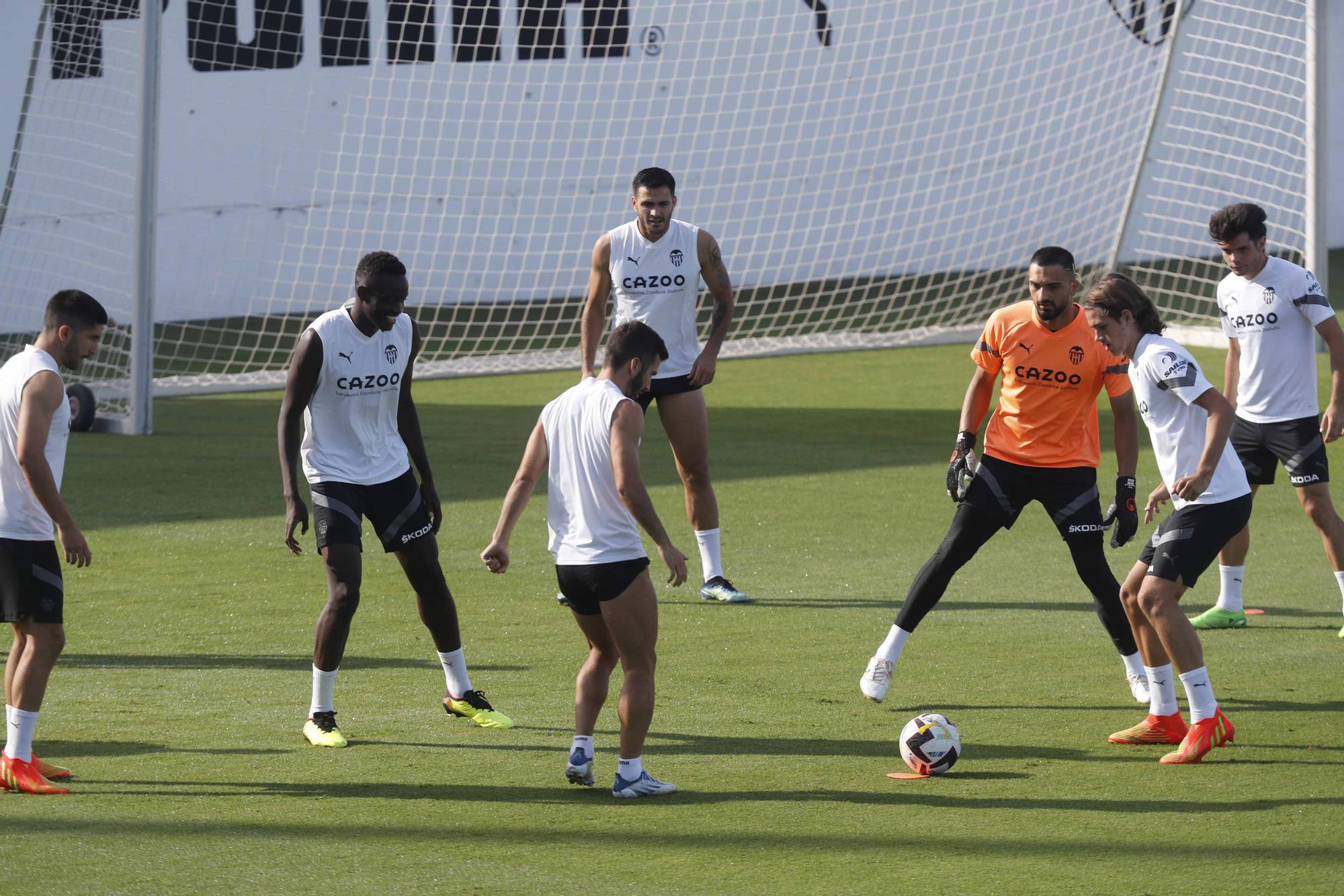 Entrenamiento previo a la segunda jornada de Laliga frente al Athletic de Bilbao