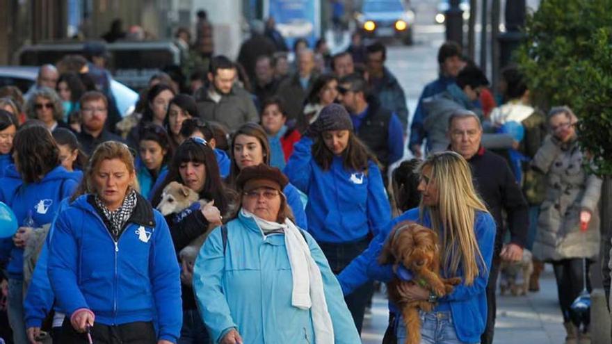 Una manifestación de Masquechuchos por el albergue, en archivo.