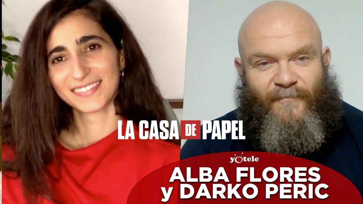 Alba Flores y Darko Peric, protagonistas de 'La casa de papel' (Netflix)