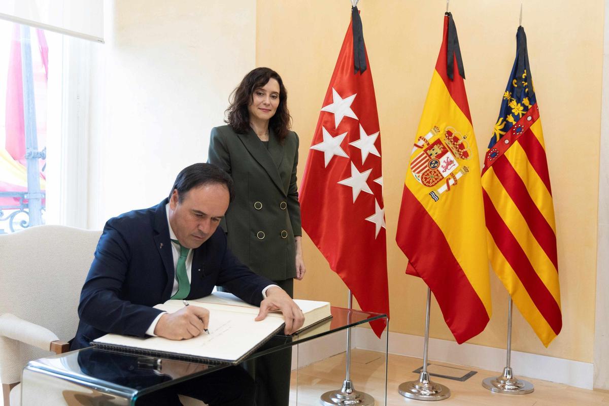 Llorca, en su visita a Ayuso del mes de enero.