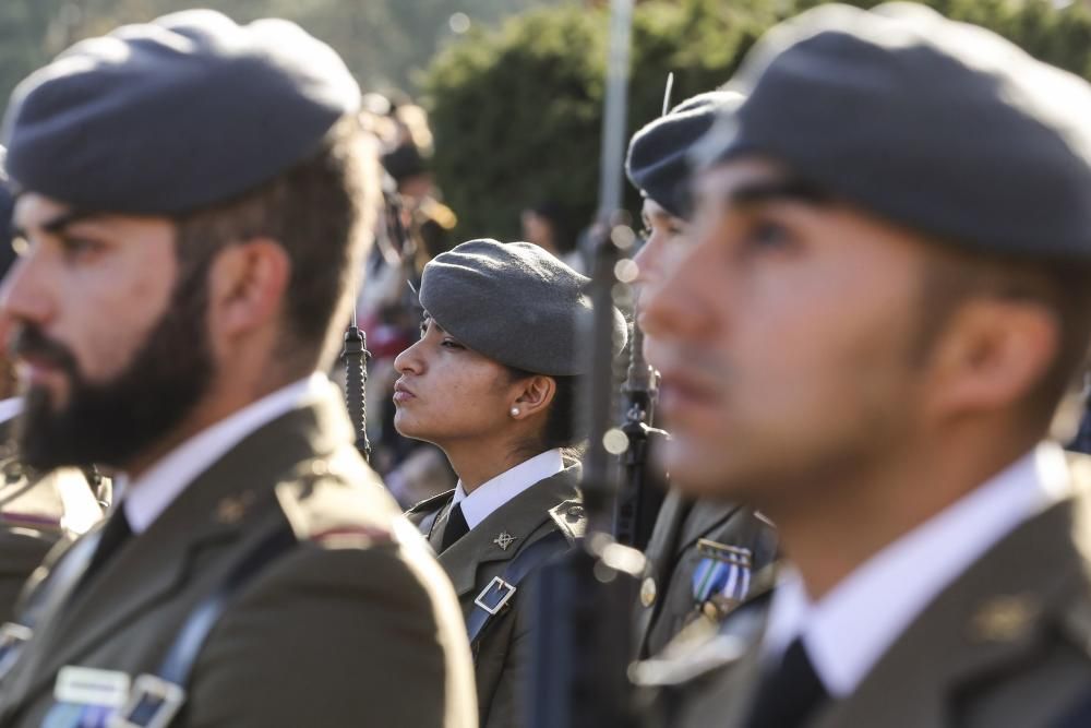 Parada militar del acto de celebración de la Inmaculada