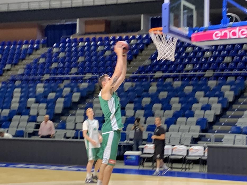 Primer entrenamiento de Rubén Guerrero con el Unicaja