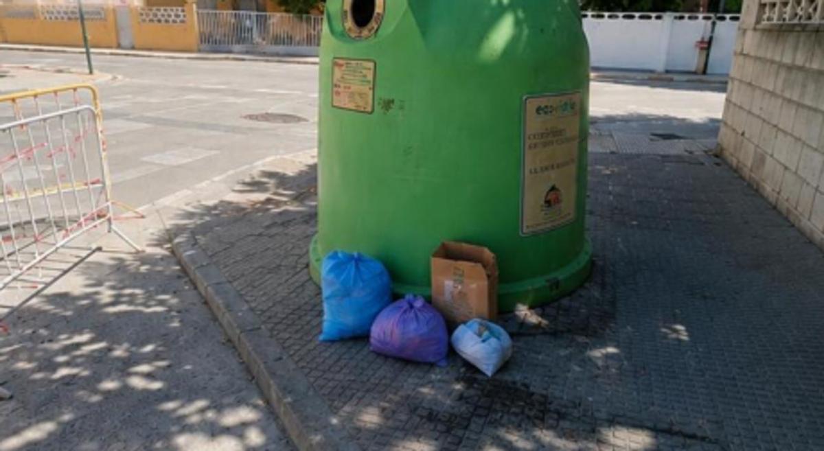 El mismo espacio, en una imagen del martes, después de haberlo limpiado