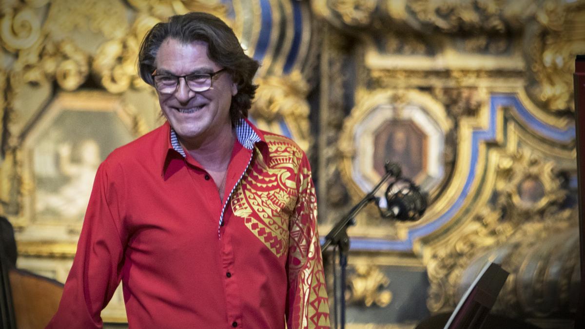 Dorantes en la actuación de la Bienal de Flamenco