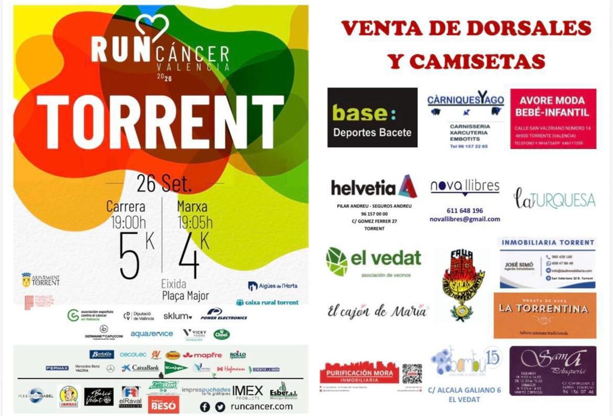 El cartel de la prueba en Torrent.