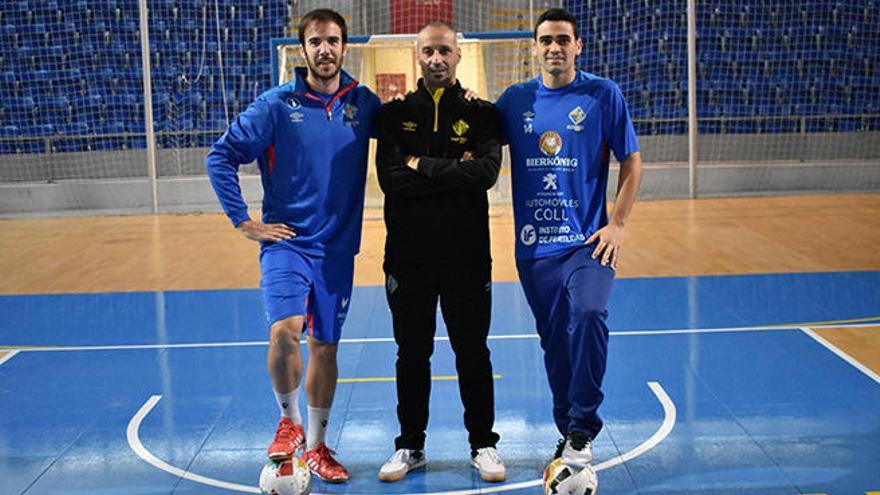 De izquierda a derecha, Barrón, Vadillo y Tomaz, ayer en el Palau.