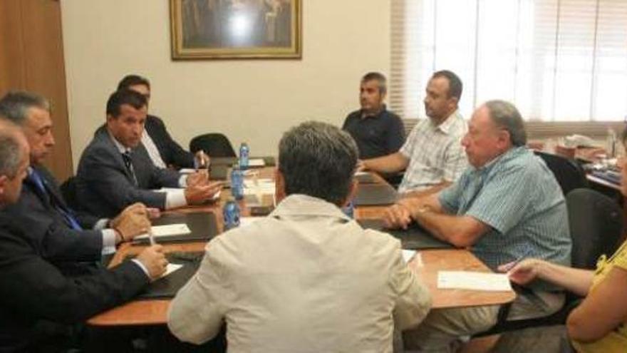 La reunión de la patronal con Industria del pasado viernes.