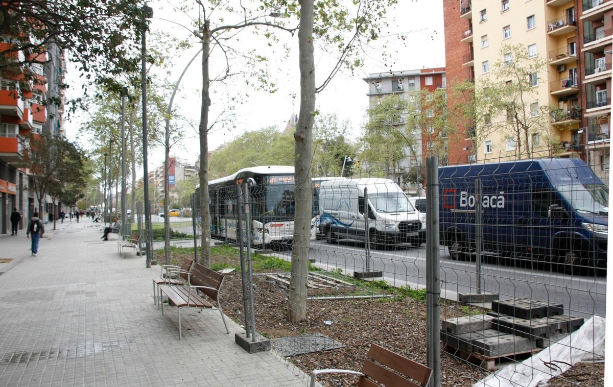La Meridiana de Barcelona estrena tramo de obras desde Felip II hasta Fabra i Puig