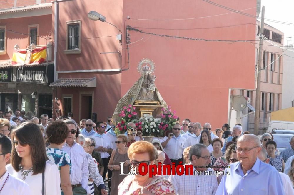 La Virgen de las Huertas llega a Lorca para las fiestas