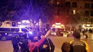 Tensión en la convocatoria de Blocus Mallorca en Palma: la Policía interviene y sofoca los altercados con siete menores identificados